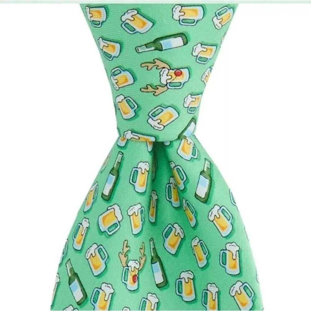 Vineyard Vines Red Nosed Reinbeer Silk Tie